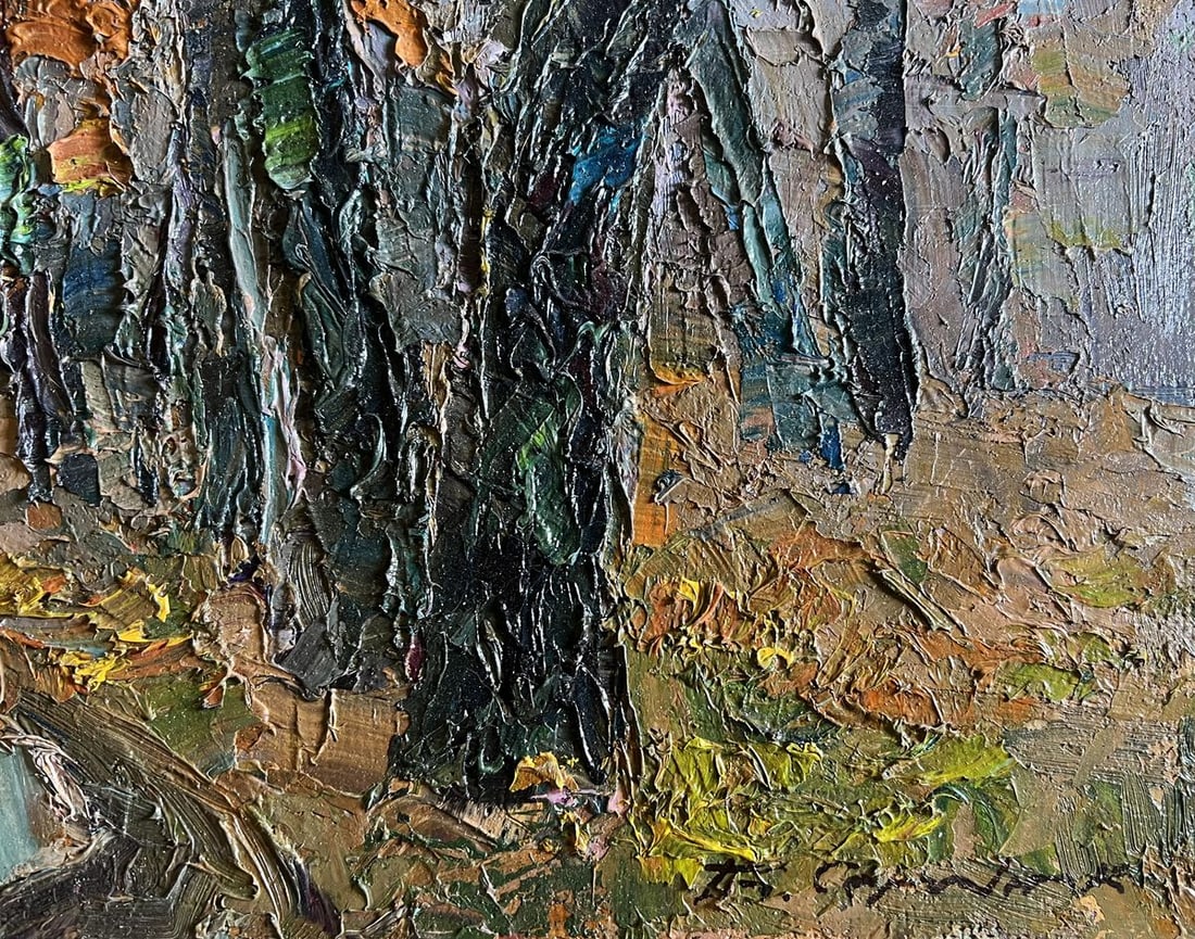 Oil painting Cloudy autumn day Boris Serdyuk - 9