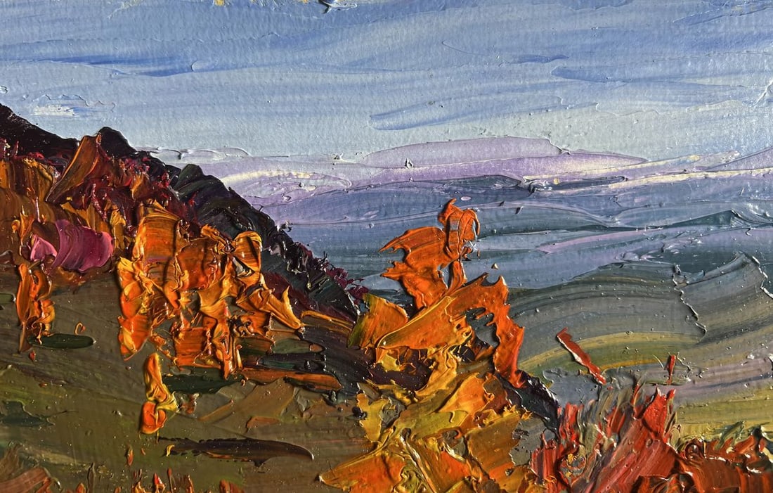 Oil painting Golden Mountain Fields Boris Serdyuk - 5