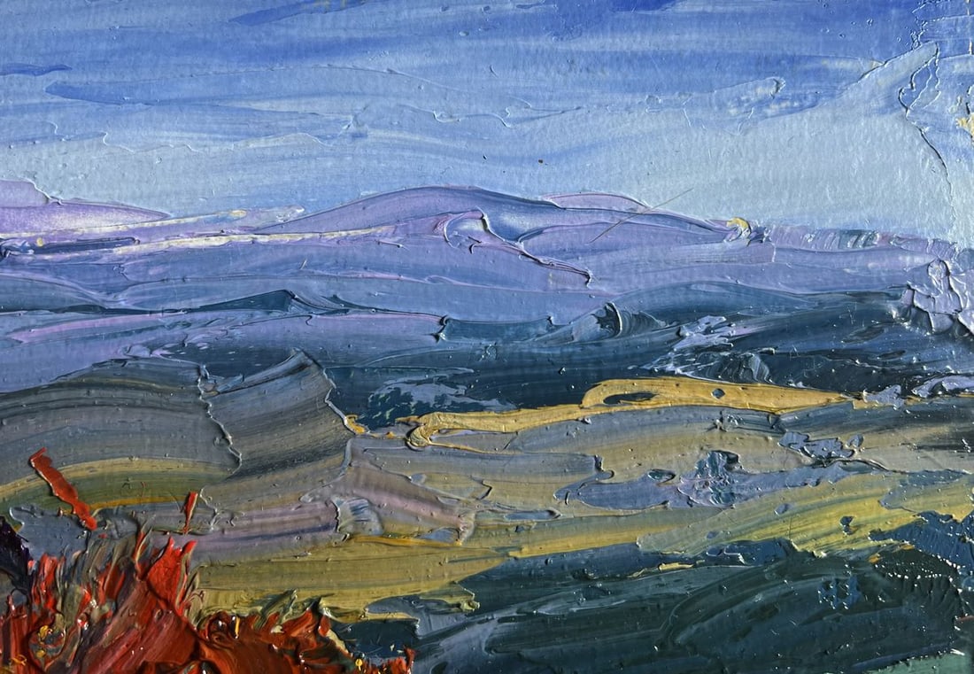 Oil painting Golden Mountain Fields Boris Serdyuk - 6