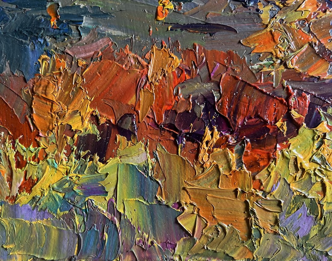 Oil painting Golden Mountain Fields Boris Serdyuk - 8