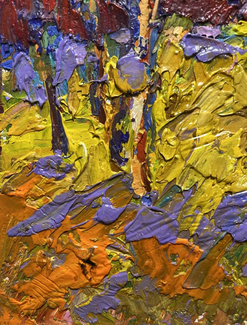 Oil painting Cow in the field Alex Kalenyuk - 6