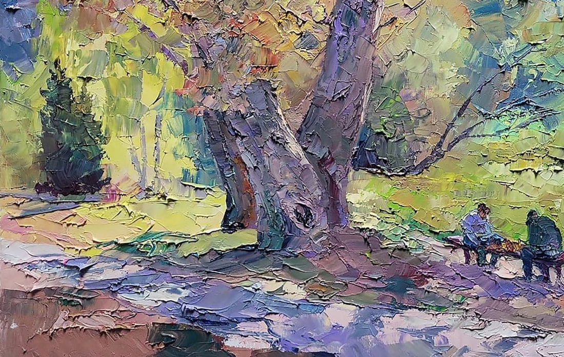 Oil painting In the autumn park Serdyuk Boris Petrovich - 6