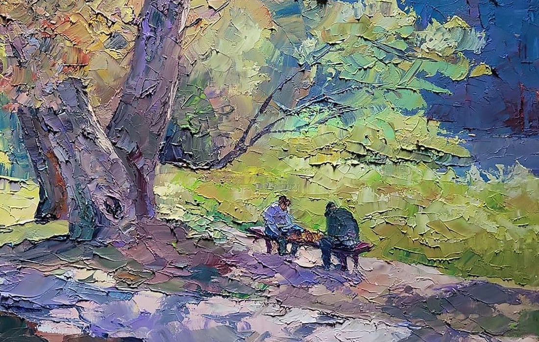 Oil painting In the autumn park Serdyuk Boris Petrovich - 7