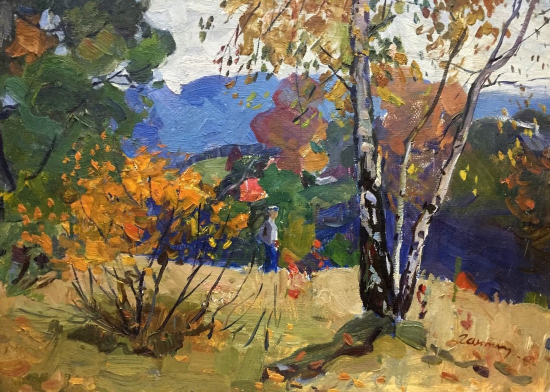 Oil painting Autumn Gantman Moses Faybovich (1 of 10)