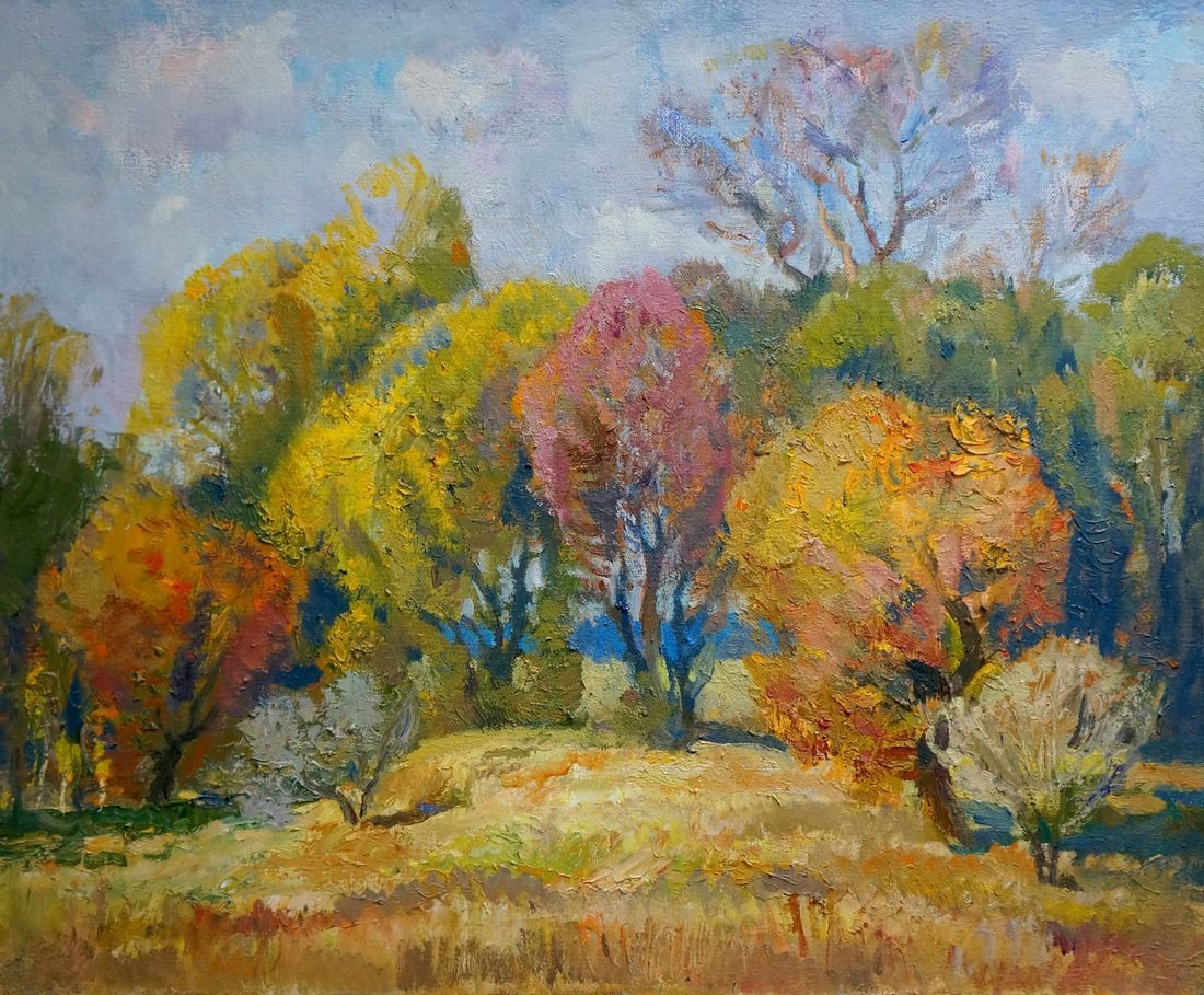 Oil painting Autumn colors Mynka Alexander Fedorovich (1 of 8)