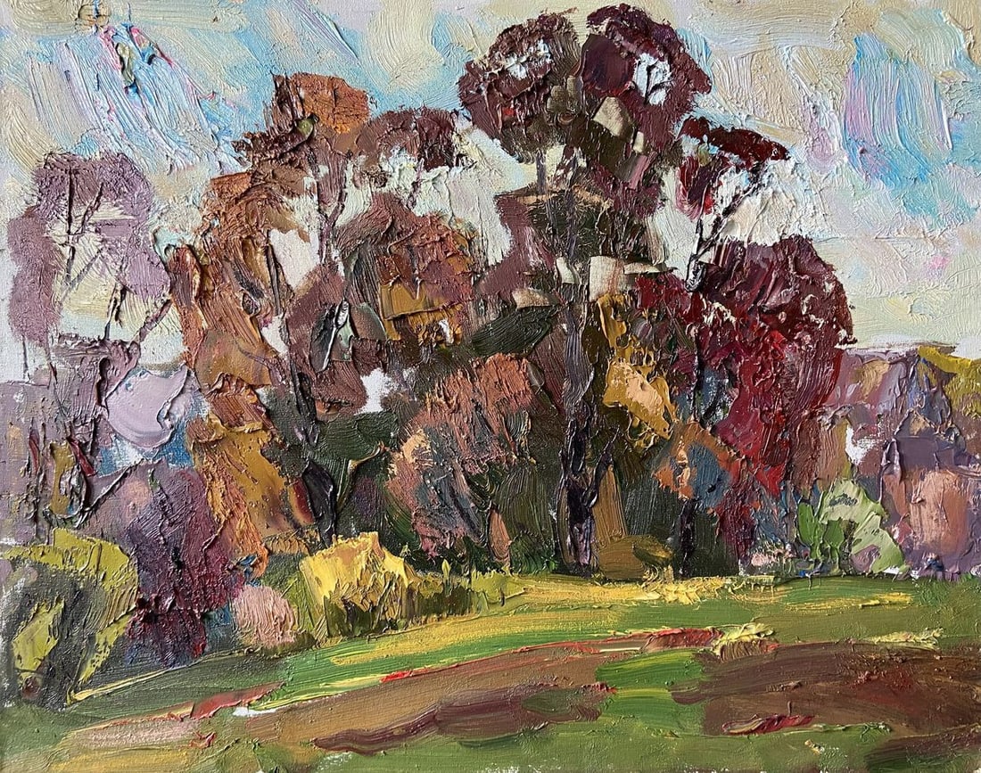 Oil painting In the woods Kapotenko Ivan Ivanovich: Title: Oil painting In the woods Kapotenko Ivan Ivanovich Description: No.Gap 28 *** ABOUT THIS PAINTING *** * TITLE: "In the woods" * ARTISTS: Kapotenko Ivan Ivanovich * SIZE: 40x50 cm/'15.74x19.68 i