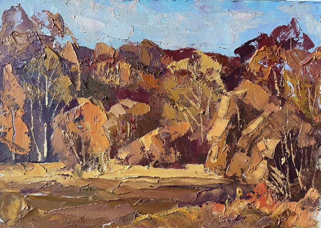 Oil painting Autumn in Nikolayevshchina Kapotenko Ivan Ivanovich (1 of 10)