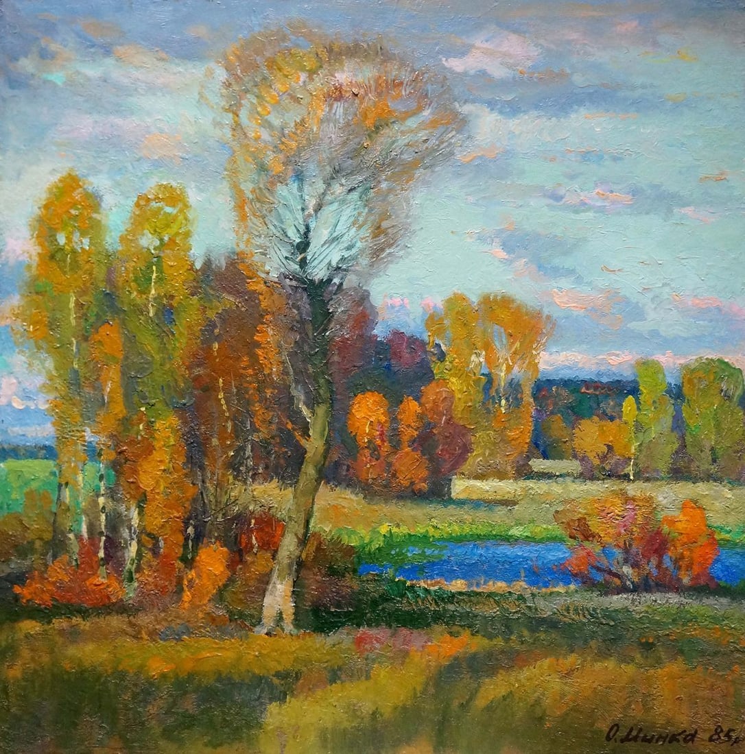 Oil painting Evening came Mynka (Minka) Alexander Fedorovich (1 of 8)