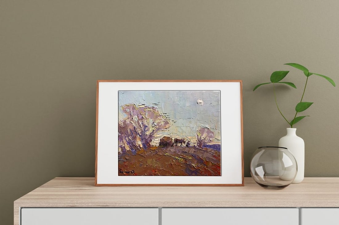 Oil painting Morning road Kalenyuk Alex - 3