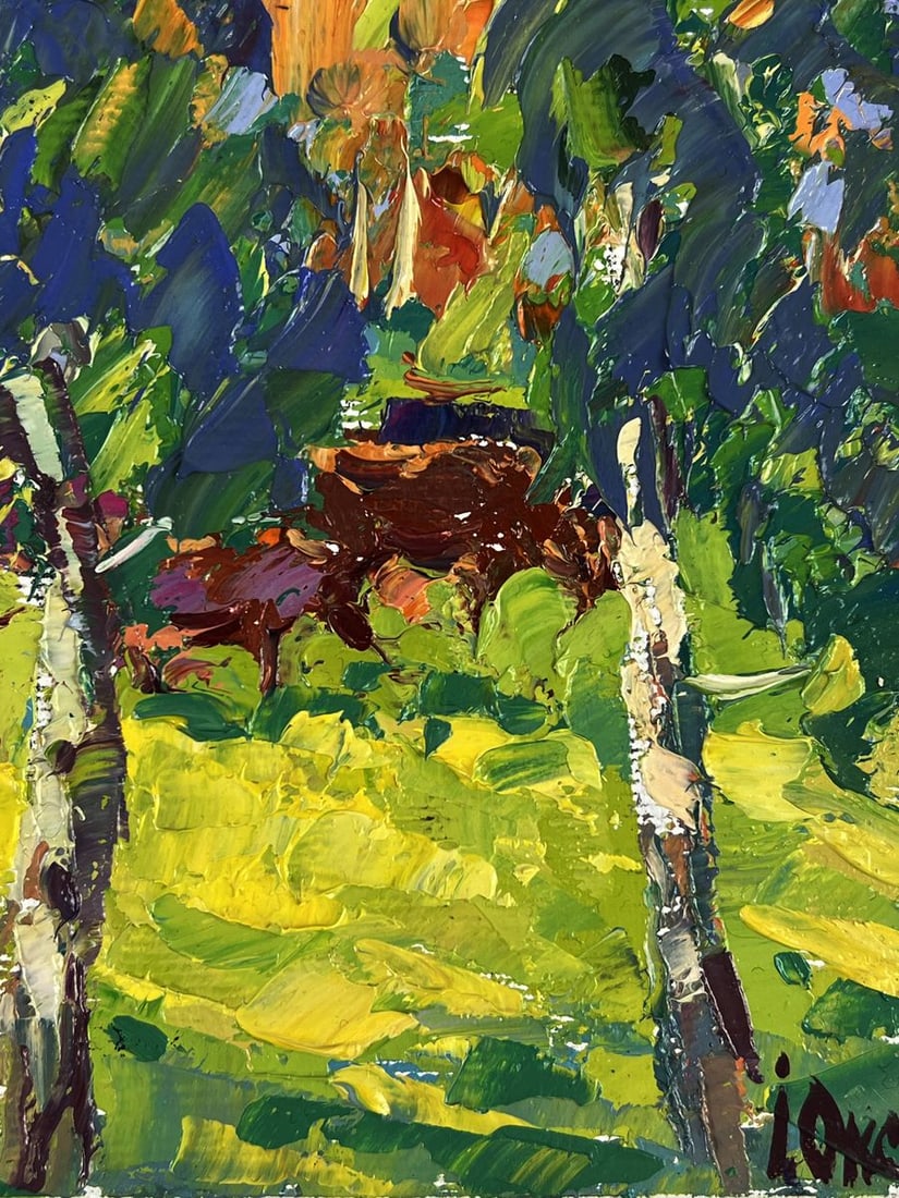 Oil painting Autumn morning in the meadows Oksana Ivanyuk - 10