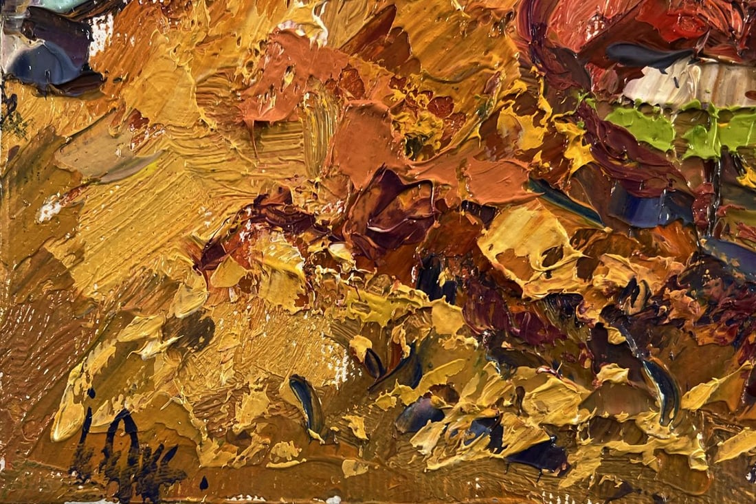 Oil painting Autumn evening Oksana Ivanyuk - 5