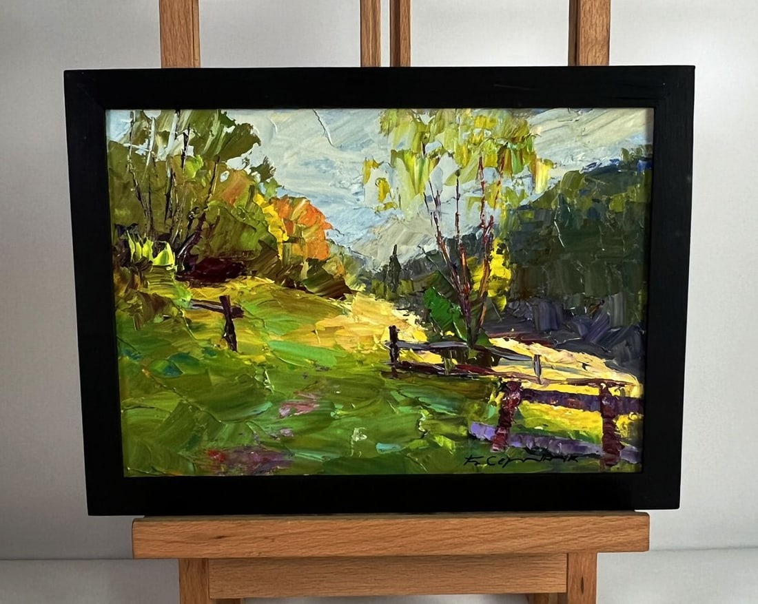 Oil painting Autumn mountain meadows Boris Serdyuk (1 of 11)