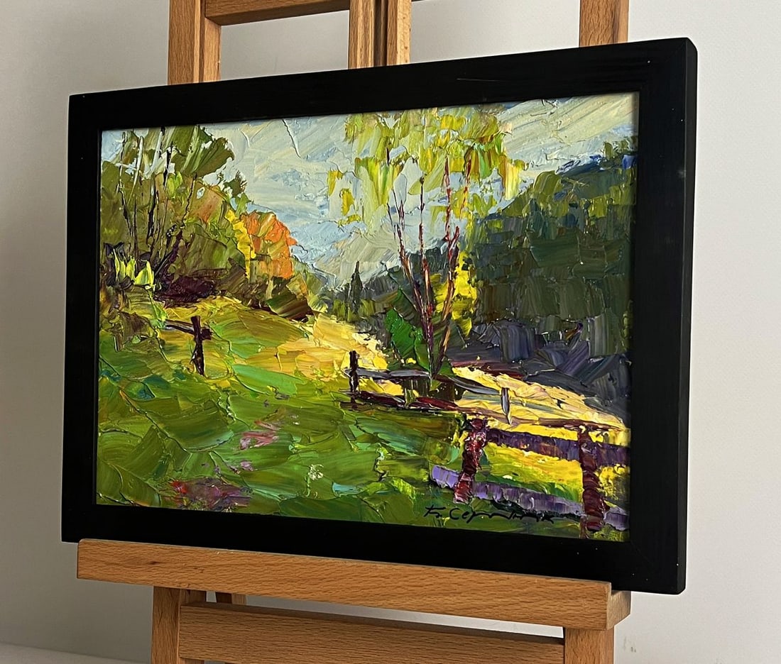 Oil painting Autumn mountain meadows Boris Serdyuk - 2