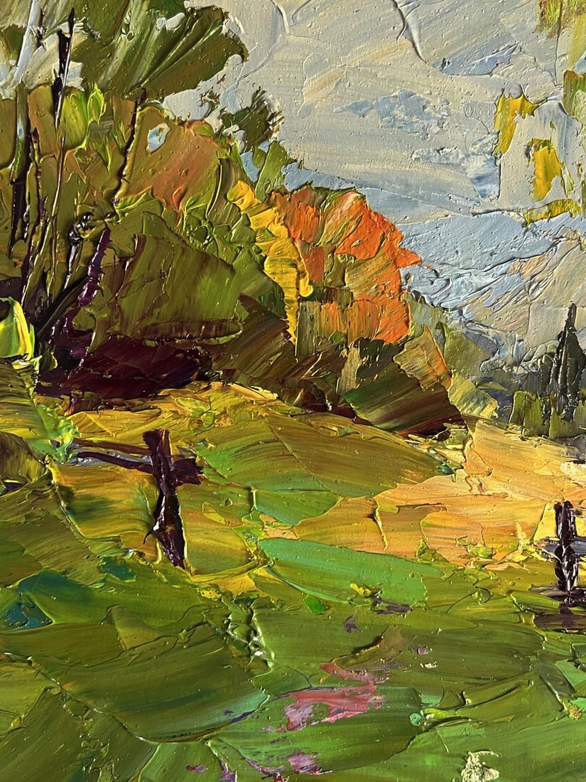 Oil painting Autumn mountain meadows Boris Serdyuk - 4