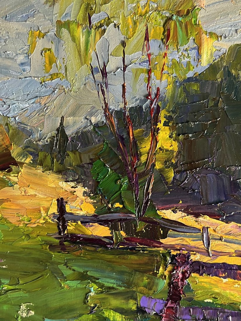 Oil painting Autumn mountain meadows Boris Serdyuk - 7