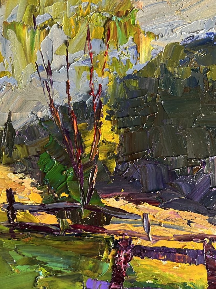 Oil painting Autumn mountain meadows Boris Serdyuk - 8