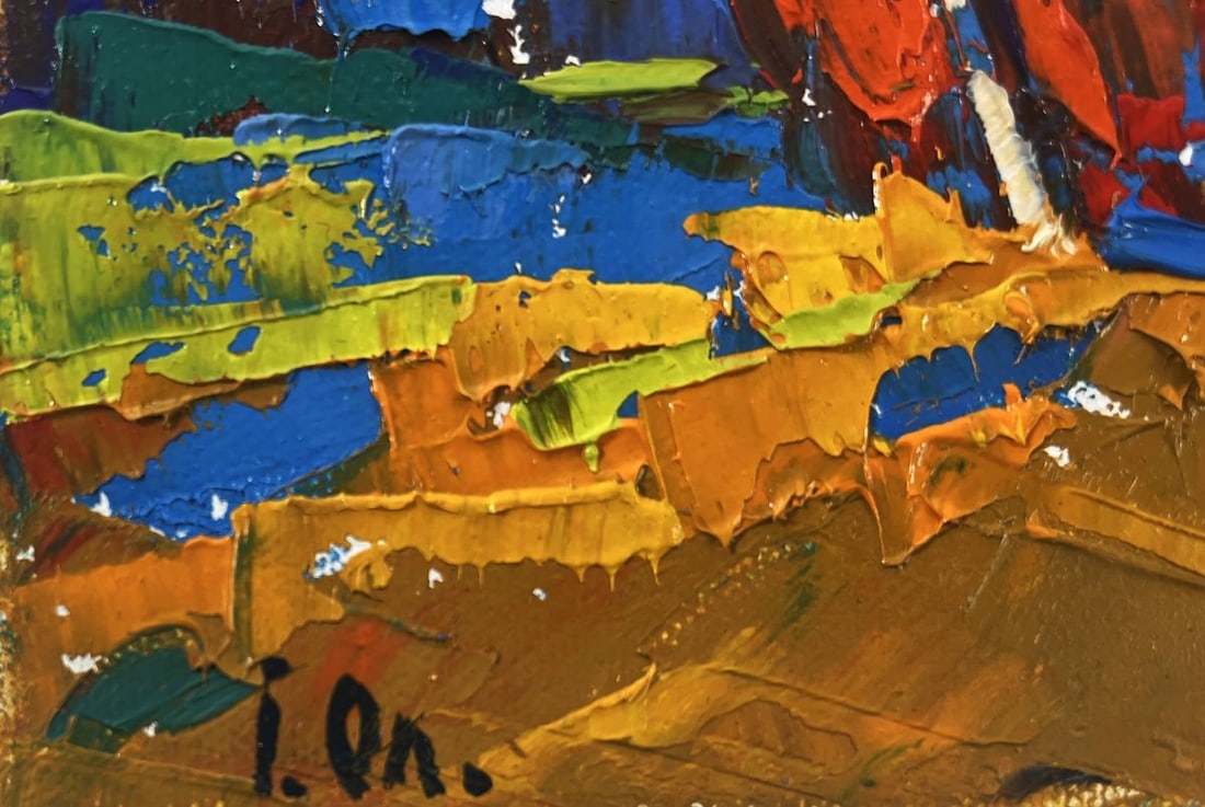 Oil painting Autumn touches the field Oleksiy Ivanyuk - 6