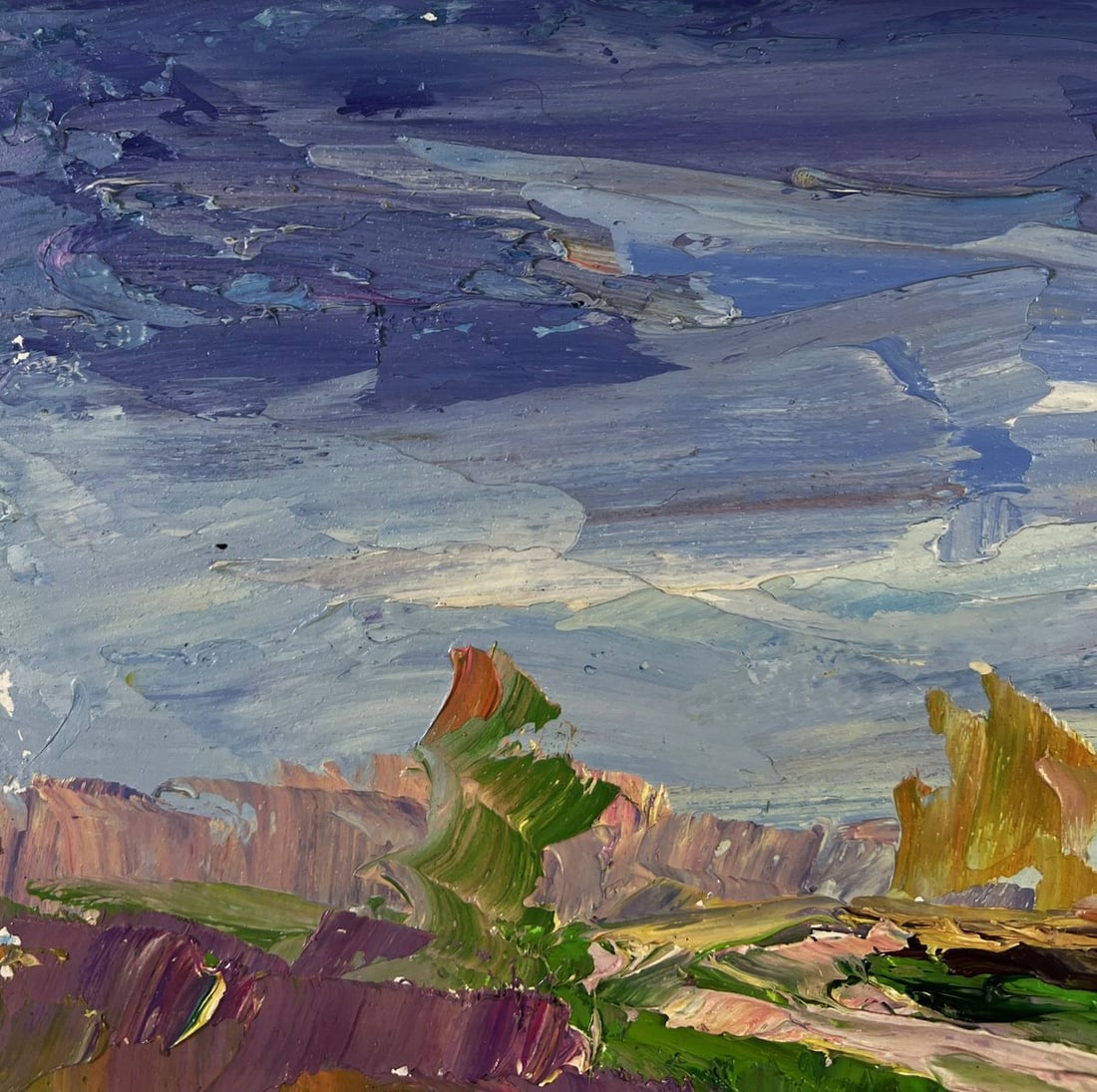 Oil painting Autumn reflected on the face of the river Boris Serdyuk - 6