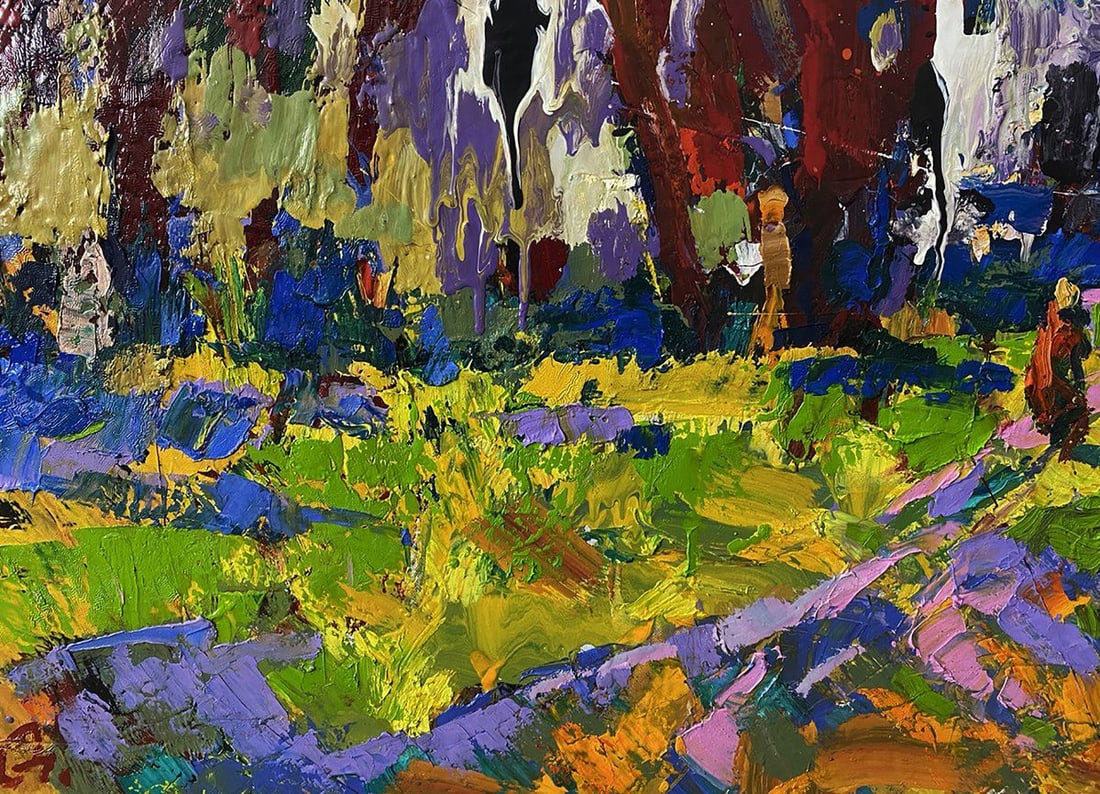 Oil painting Autumn crimson Oleksiy Ivanyuk - 8