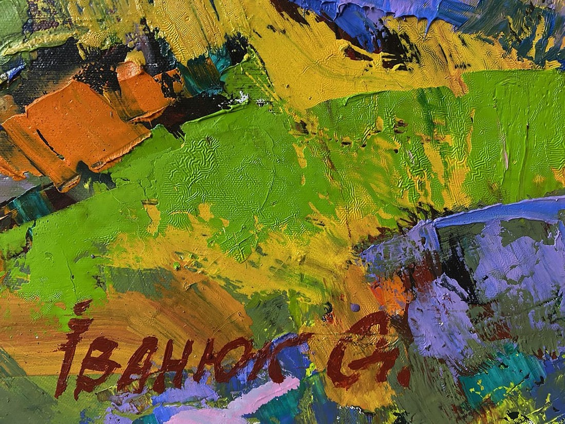 Oil painting Autumn crimson Oleksiy Ivanyuk - 9