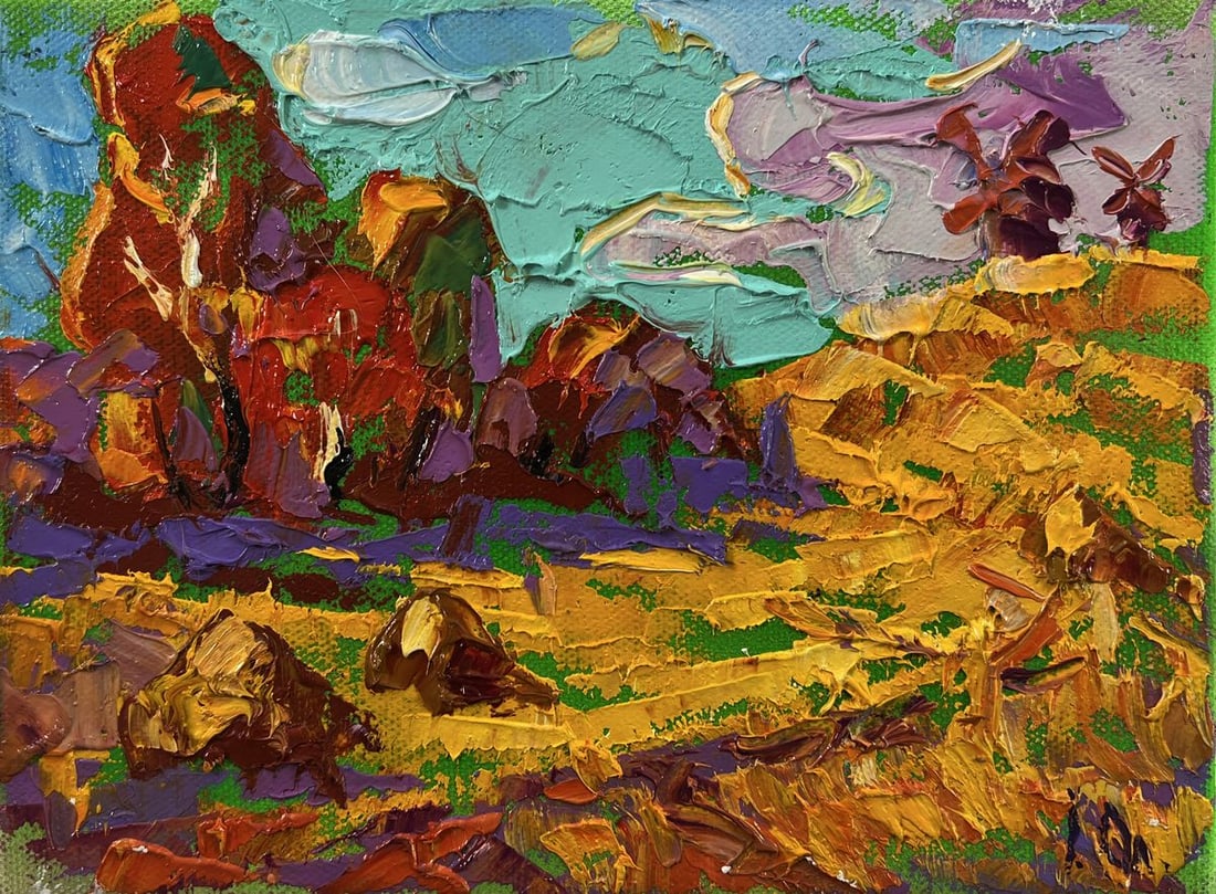 Oil painting Autumn nature Oleksiy Ivanyuk - 3