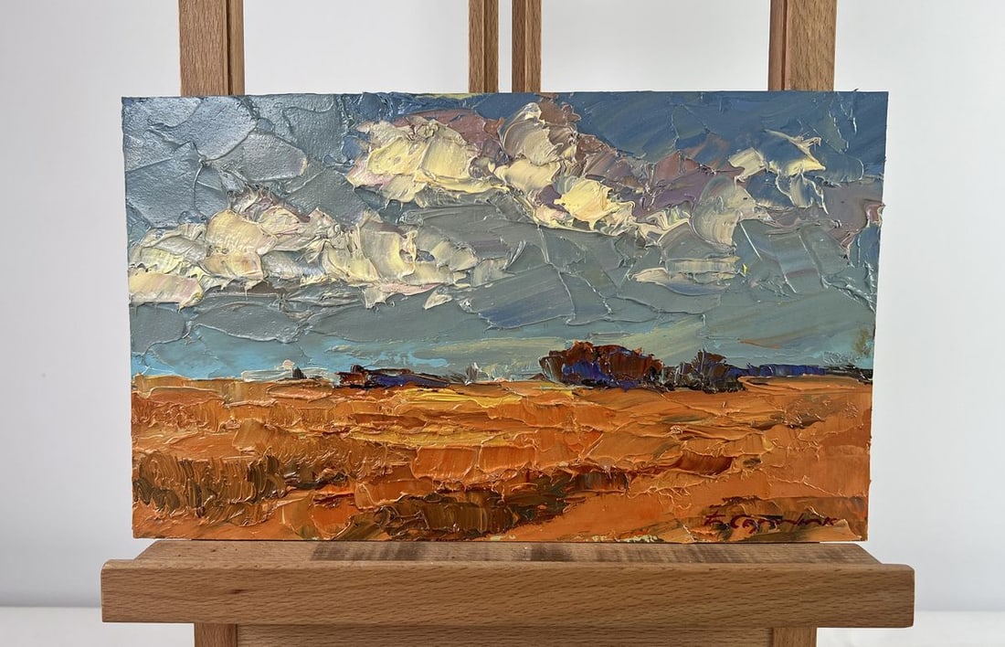 Oil painting Where there is bread there is a home Boris Serdyuk: Title: Oil painting Where there is bread there is a home Boris Serdyuk Description: No.AAA4776The oil painting on Cardboard titled "Where There Is Bread, There Is a Home" captures the timeless