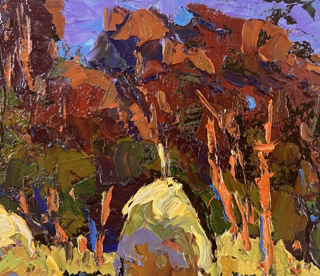 Oil painting Autumn silence Oksana Kalenyuk - 5