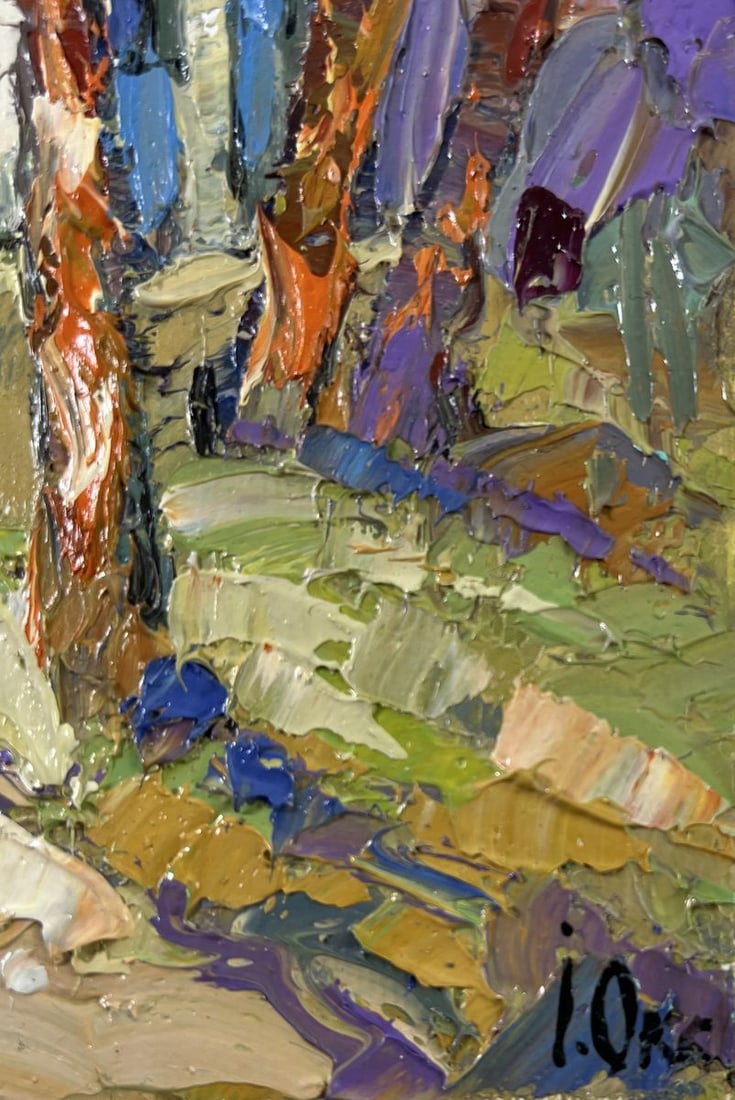 Oil painting A walk in the park Oksana Kalenyuk - 6