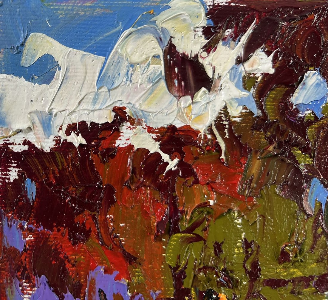 Oil painting Cows on the meadow Alex Kalenyuk - 6