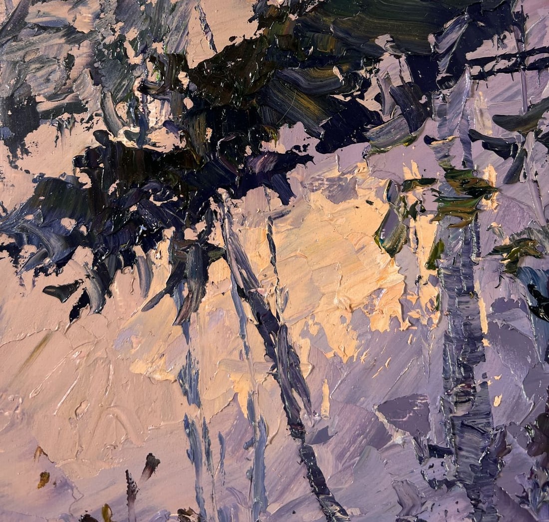 Oil painting Fog in the autumn forest Boris Serdyuk - 6