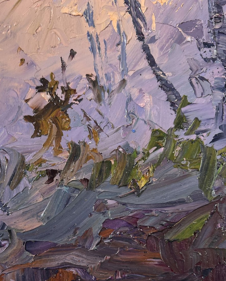 Oil painting Fog in the autumn forest Boris Serdyuk - 7