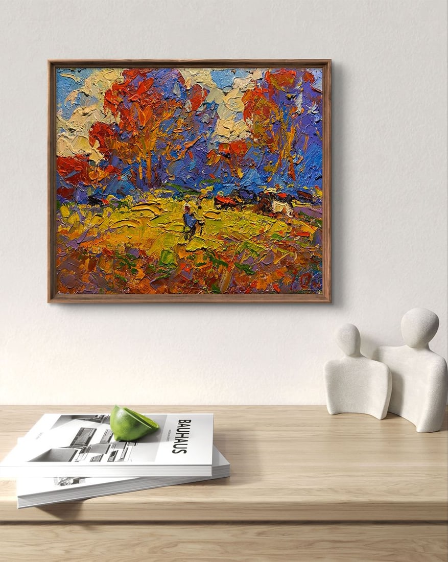 Oil painting Autumn colors of trees Alex Kalenyuk - 3
