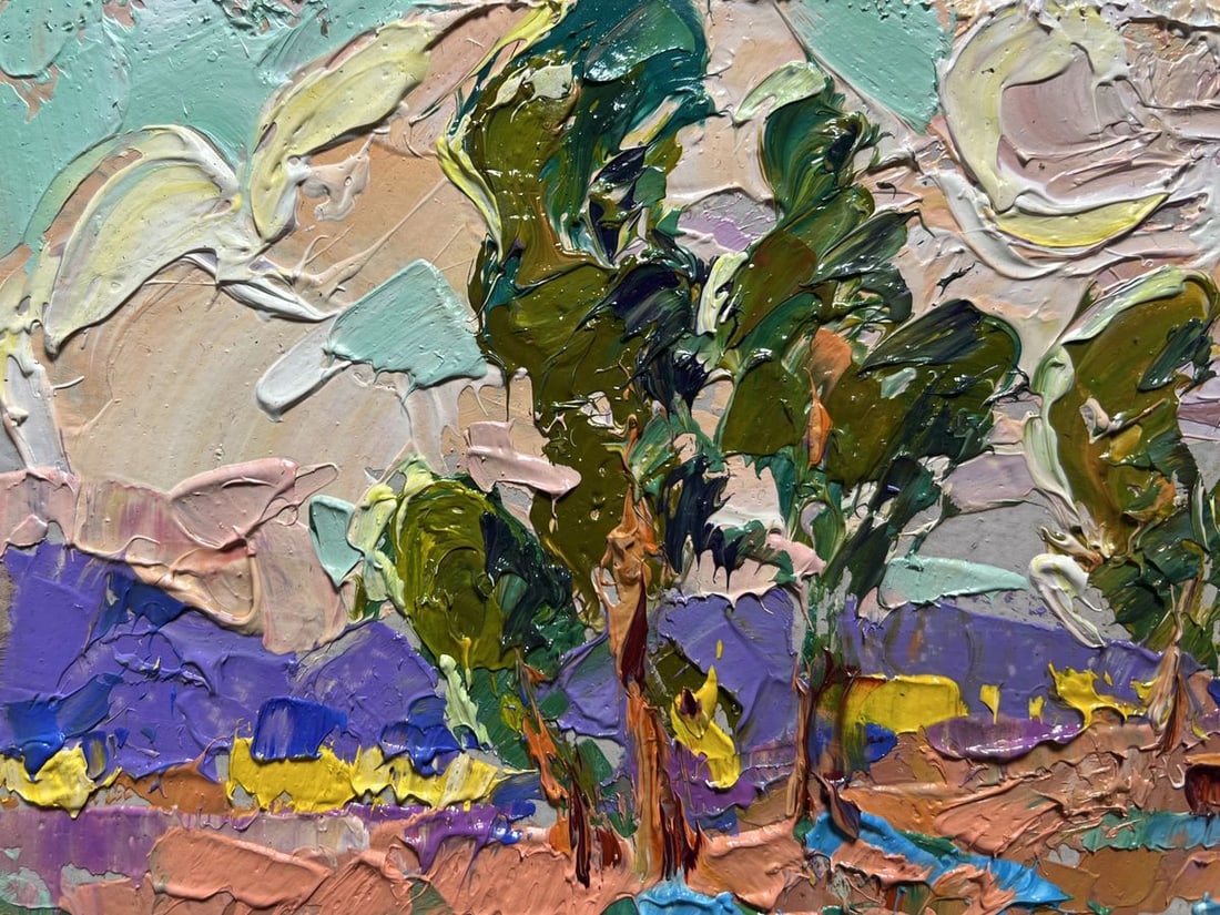 Oil painting In the autumn meadows Alex Kalenyuk - 4