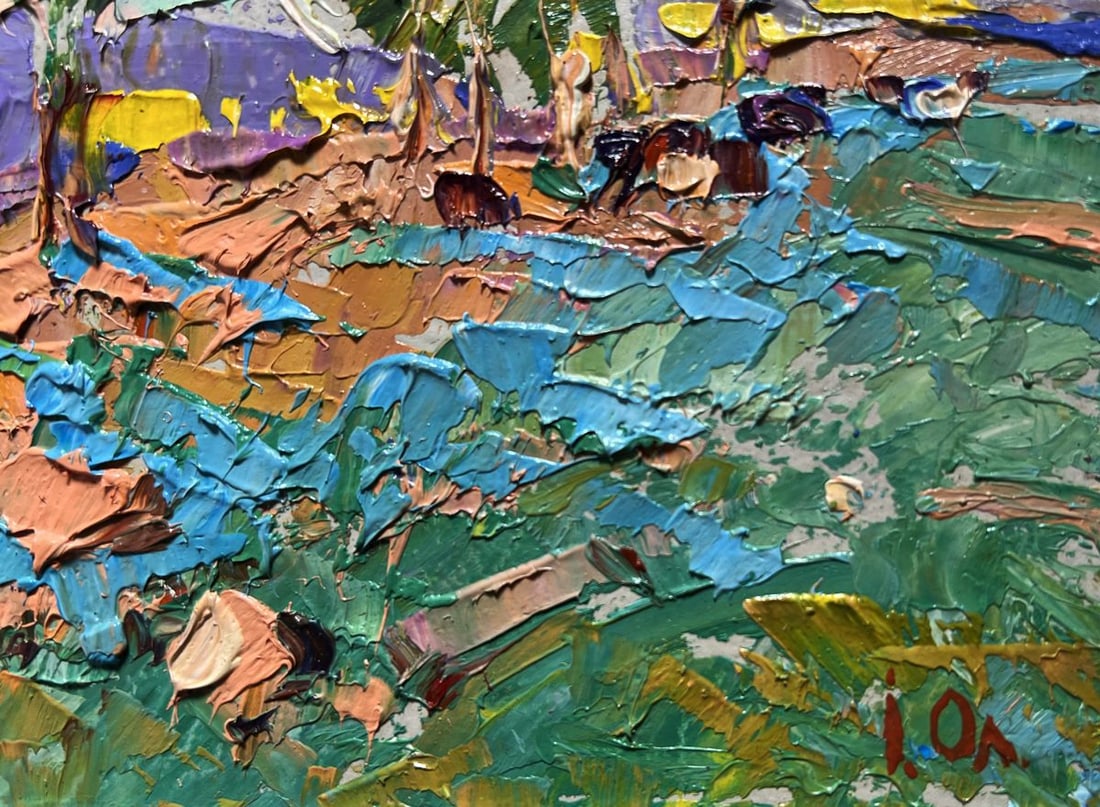 Oil painting In the autumn meadows Alex Kalenyuk - 9