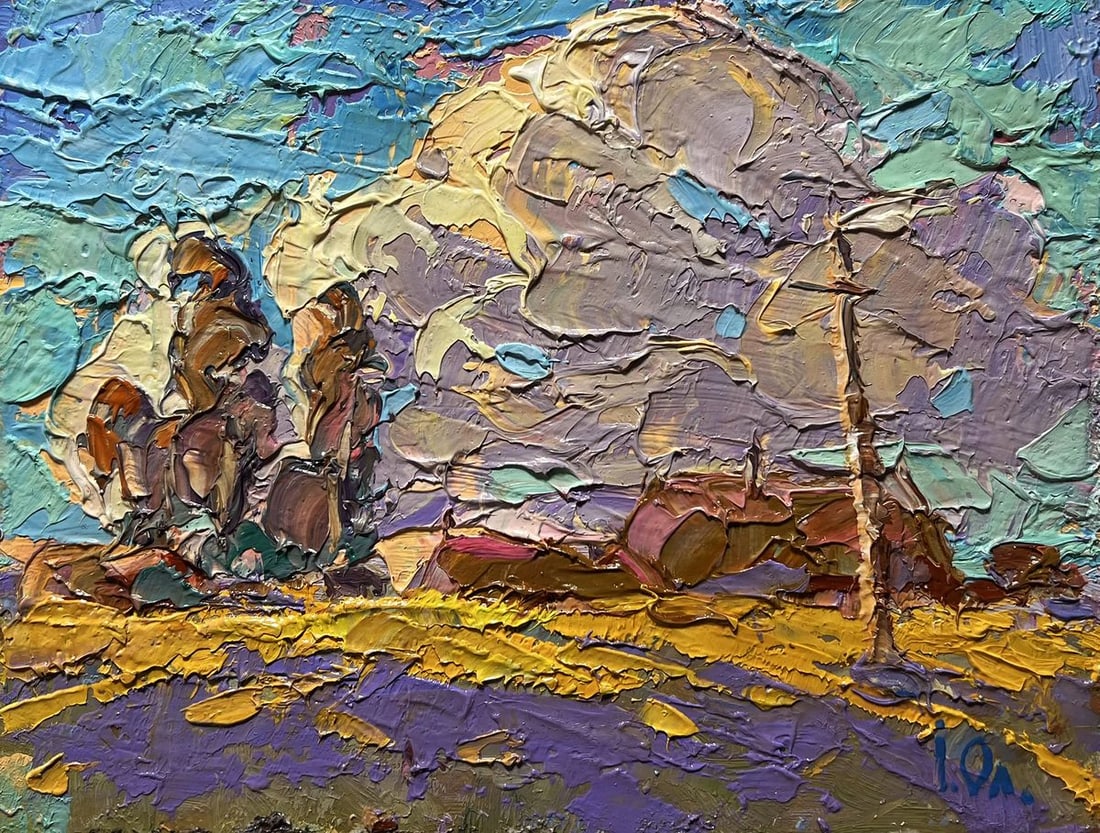 Oil painting Early autumn morning Alex Kalenyuk - 3