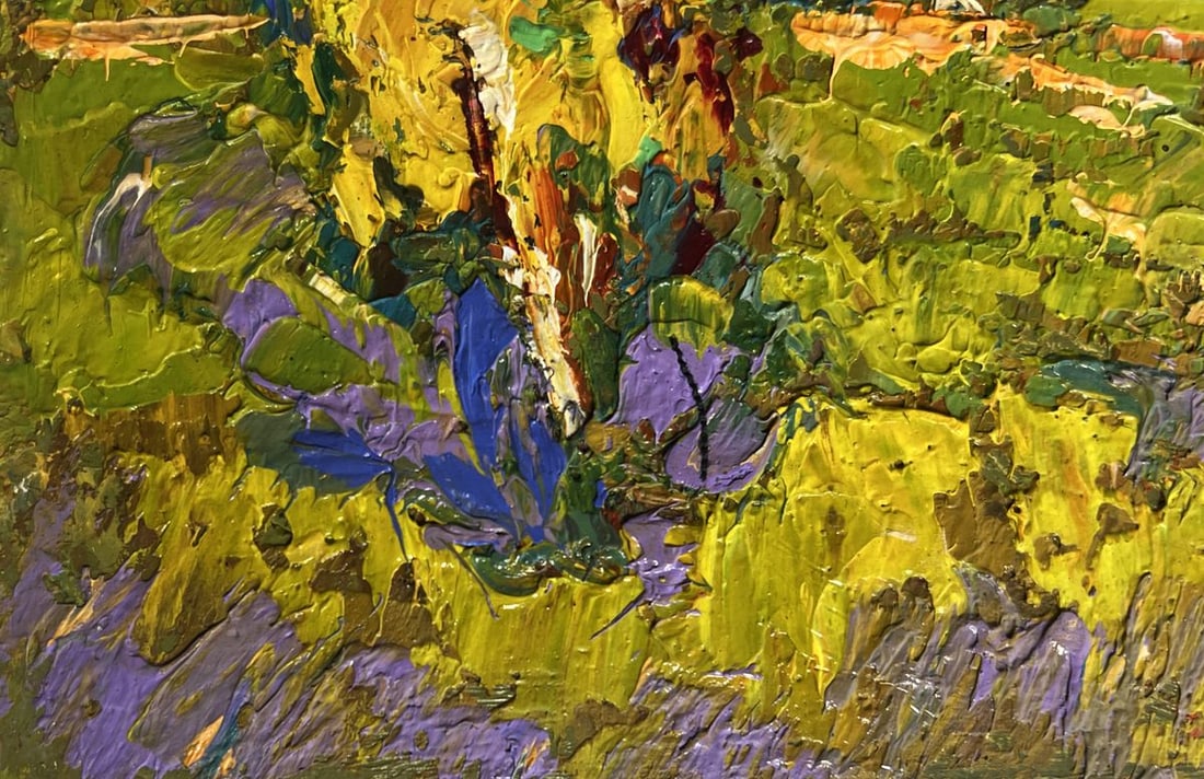 Oil painting Autumn streets of the village Oksana Kalenyuk - 6