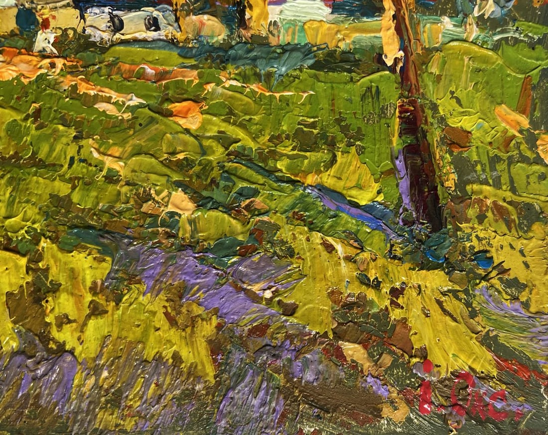 Oil painting Autumn streets of the village Oksana Kalenyuk - 9