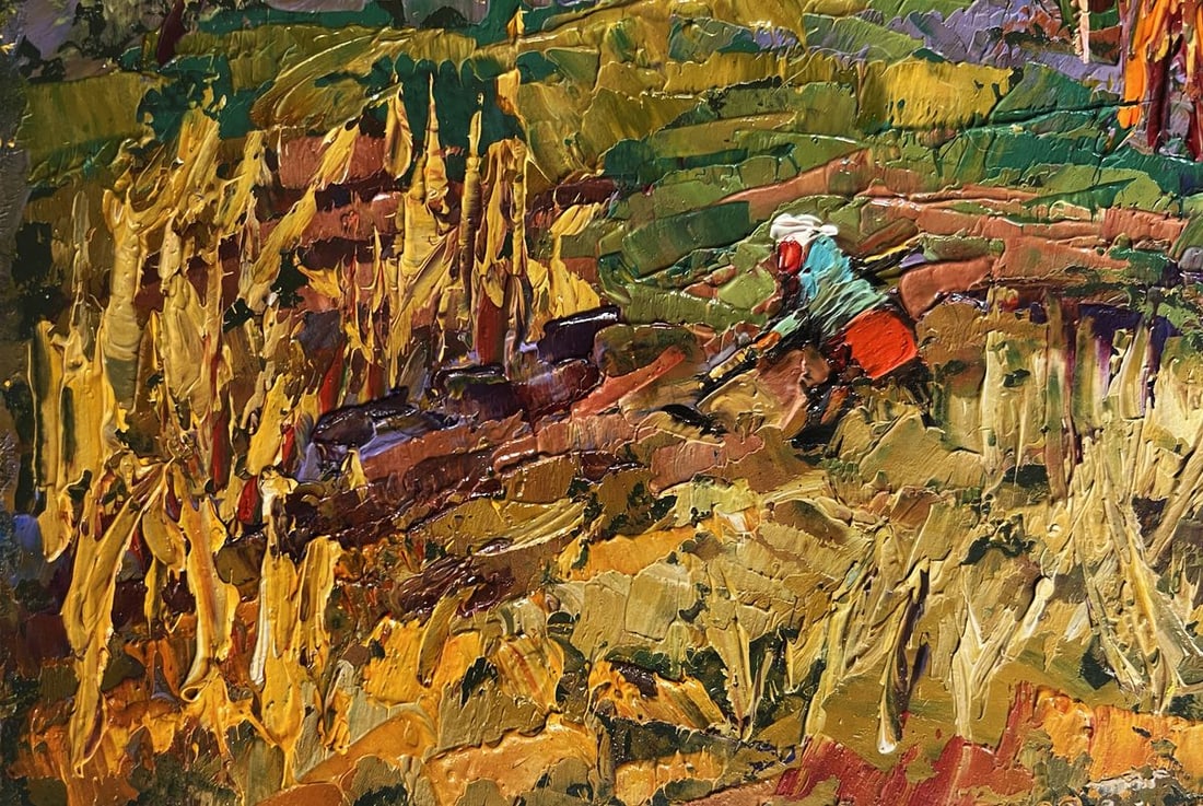 Oil painting In the autumn gardens Alex Kalenyuk - 6