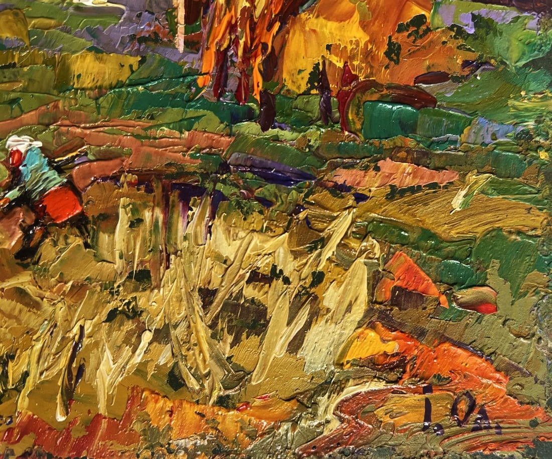 Oil painting In the autumn gardens Alex Kalenyuk - 9