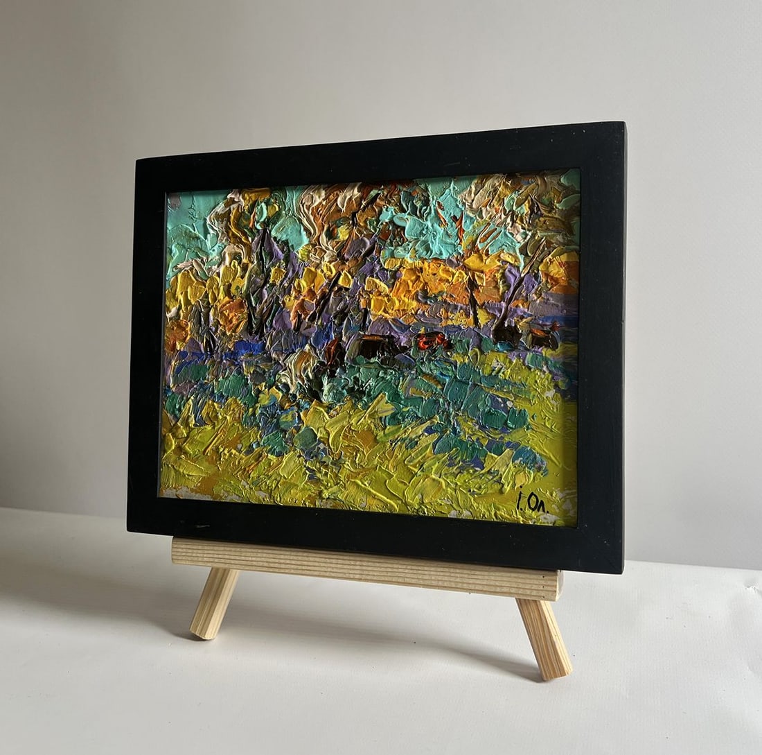 Oil painting A light breeze in the meadows Alex Kalenyuk - 2