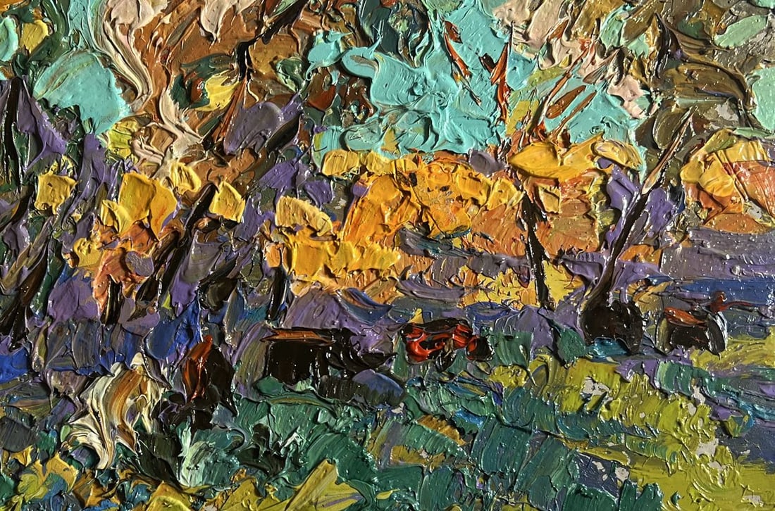 Oil painting A light breeze in the meadows Alex Kalenyuk - 8