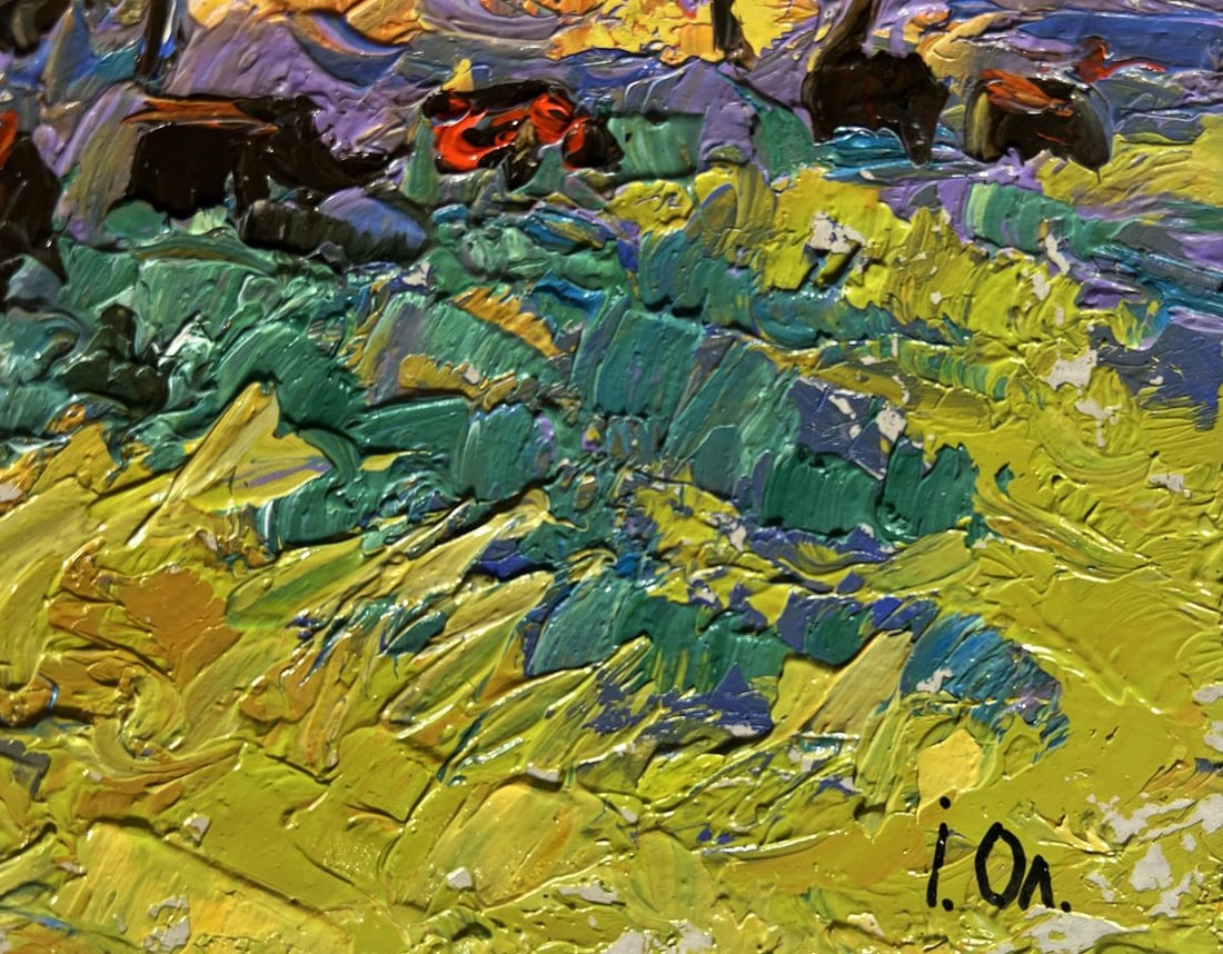 Oil painting A light breeze in the meadows Alex Kalenyuk - 9