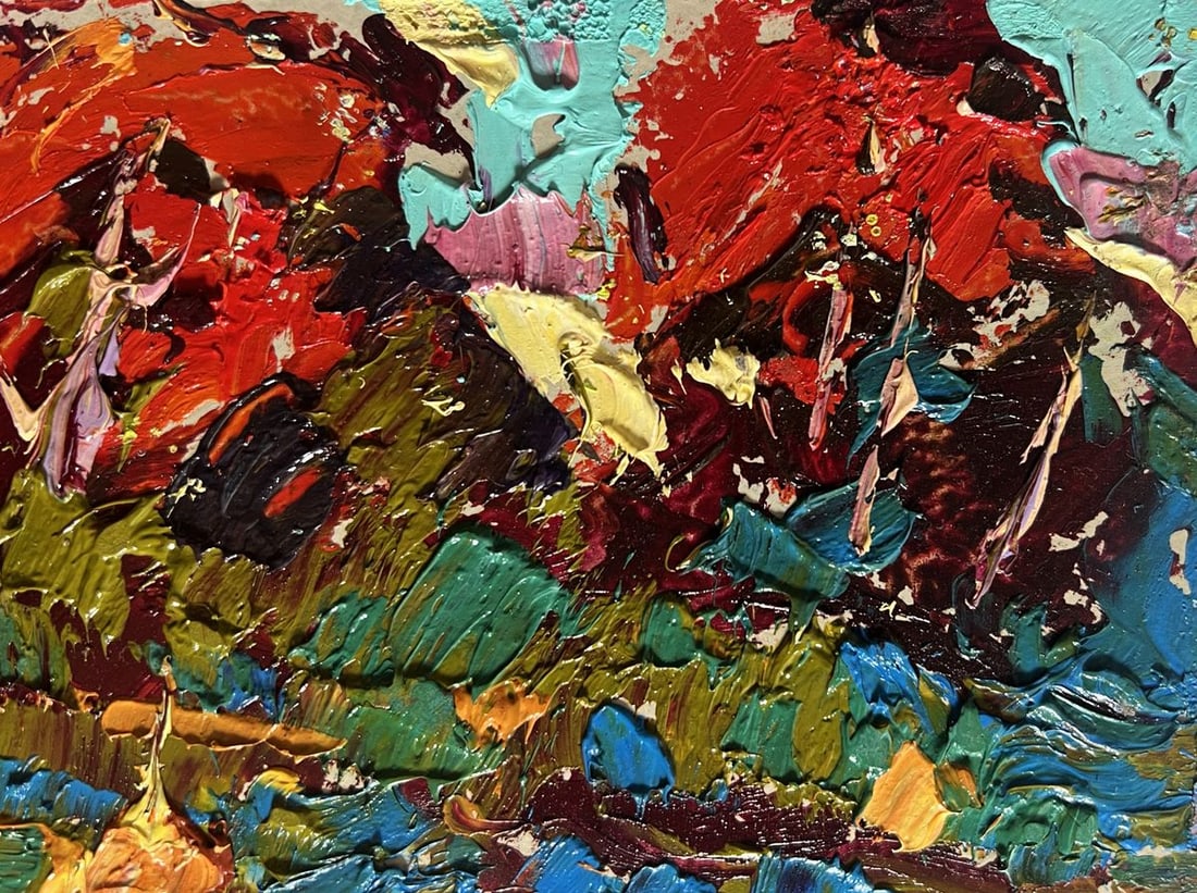 Oil painting Autumn romance in the field Alex Kalenyuk - 4