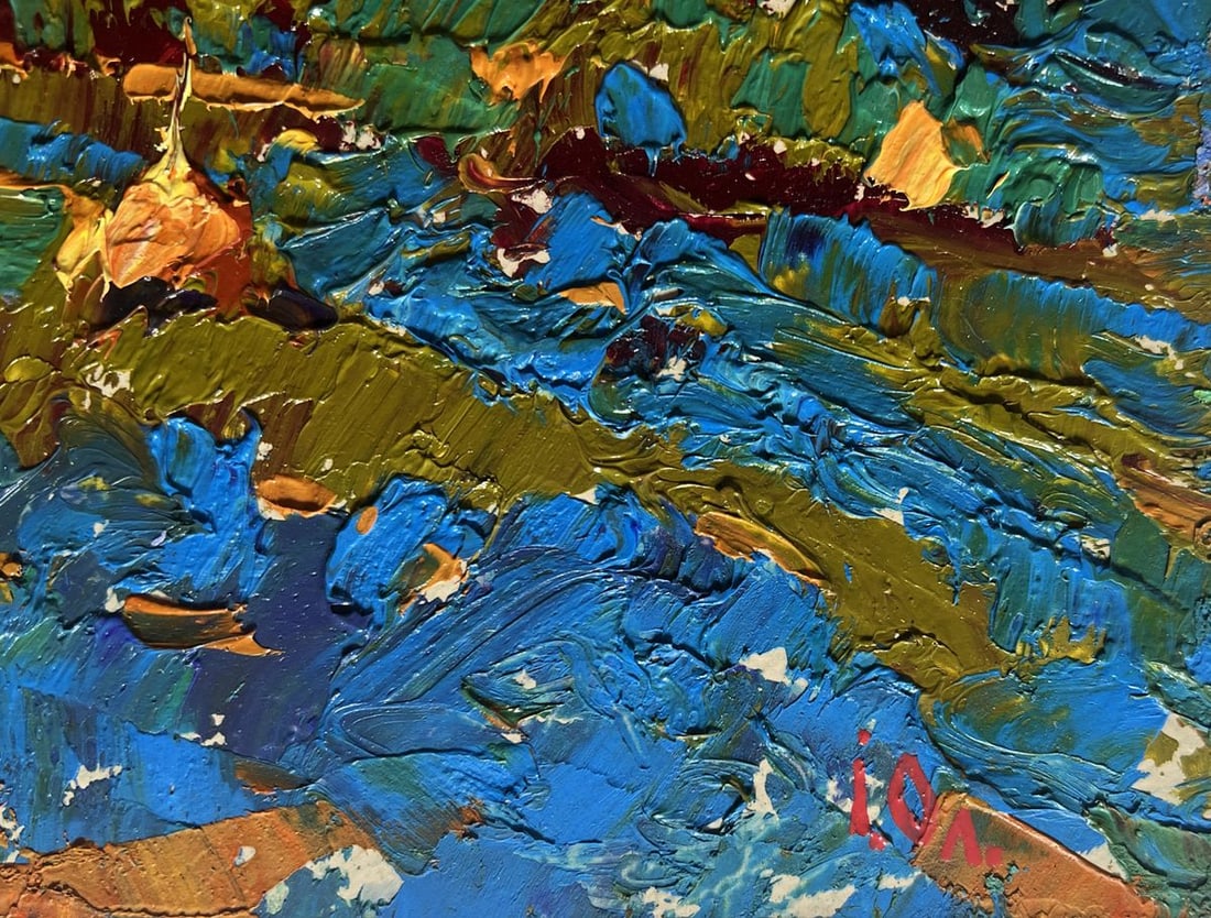 Oil painting Autumn romance in the field Alex Kalenyuk - 9