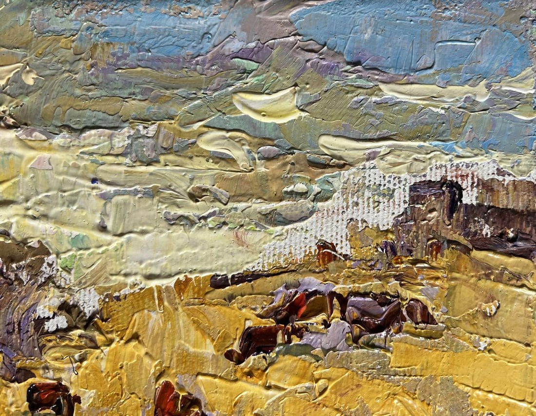 Oil painting Autumn golden fields Alex Kalenyuk - 4