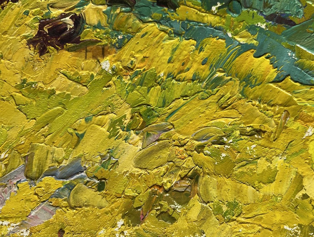 Oil painting In the autumn meadows with a breeze Alex Kalenyuk - 7