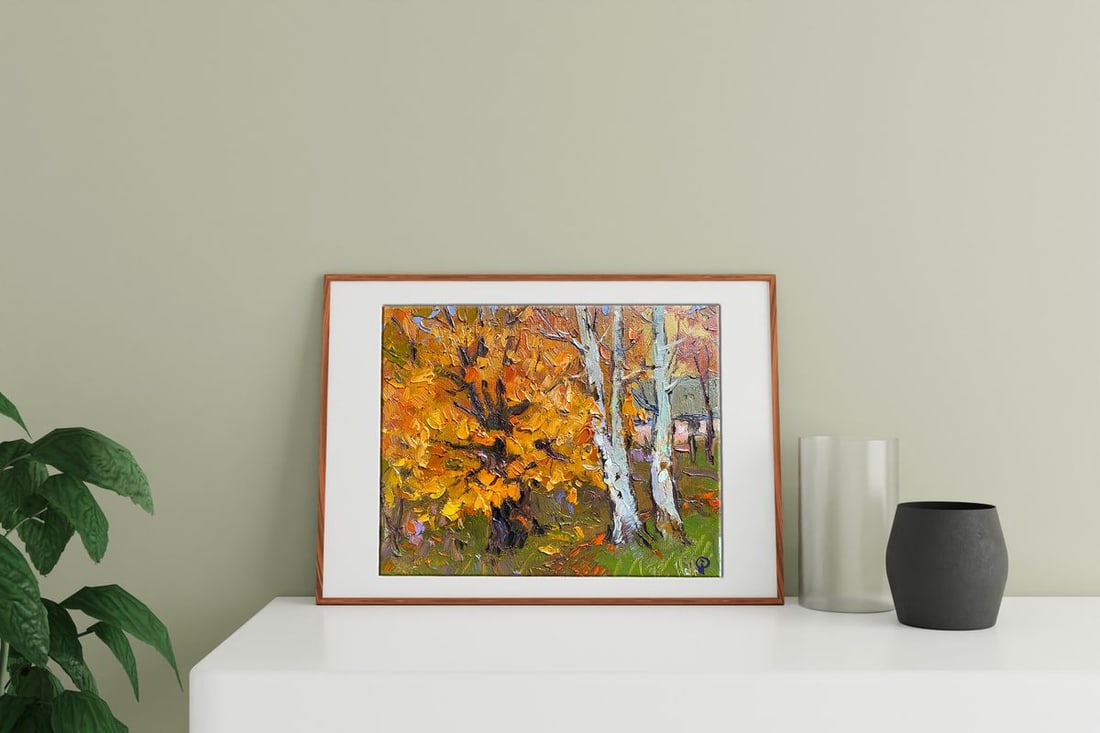 Oil painting Autumn gold Oksana Kalenyuk - 2