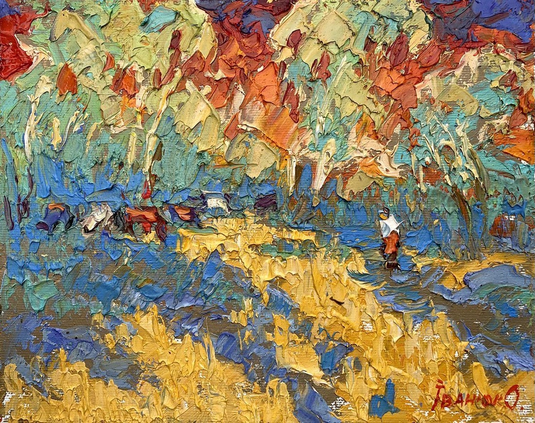 Oil painting Golden day Kalenyuk Alex (1 of 4)