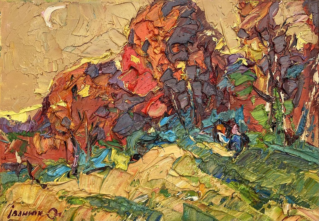 Oil painting On the hill Kalenyuk Alex (1 of 4)