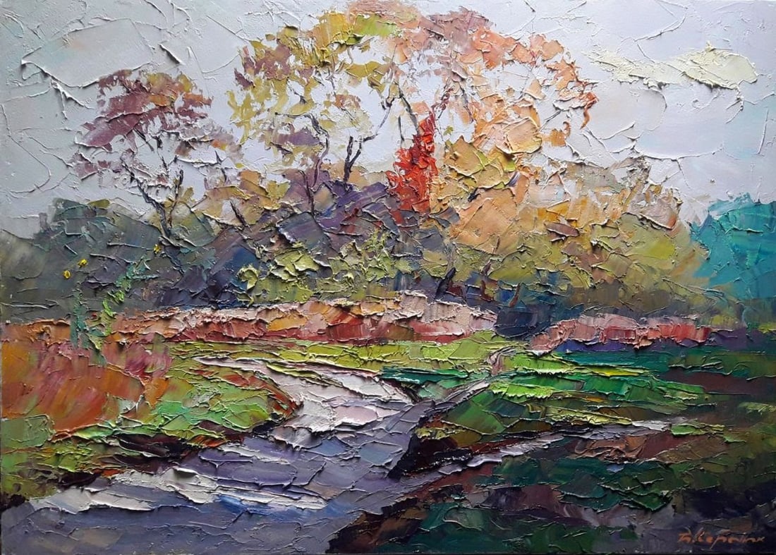 Oil painting Autumn shadows Serdyuk Boris Petrovich: Title: Oil painting Autumn shadows Serdyuk Boris Petrovich Description: No.SERB 792 *** ABOUT THIS PAINTING *** * TITLE: "Autumn shadows" * ARTISTS: Serdyuk Boris Petrovich * SIZE: 50x70 cm/'19.68x27.